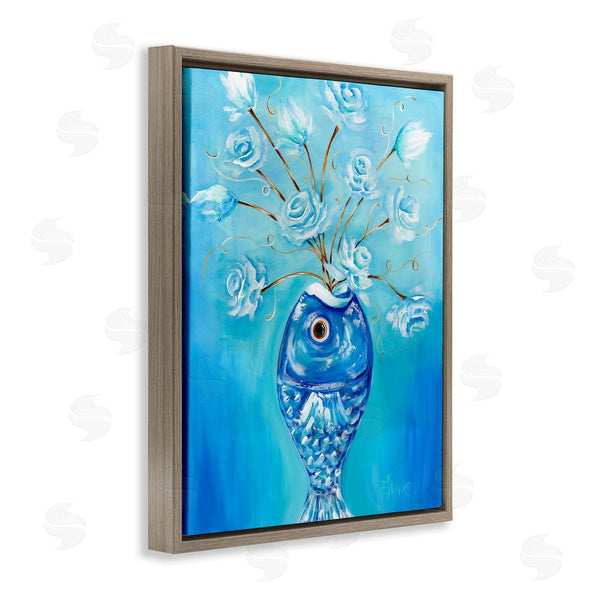 Stupell Industries Estelle Grengs | Fish Vase Bouquet