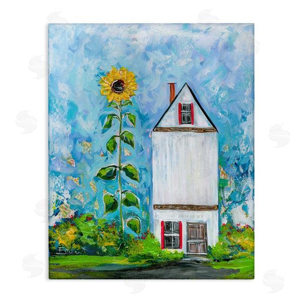 stupell industries Estelle Grengs | Giant Sunflower & House Wall Art