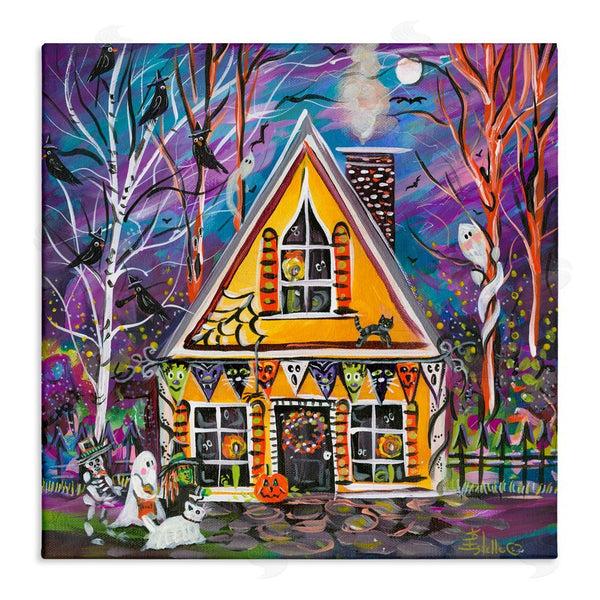 stupell industries Estelle Grengs | Halloween Costume Party House Wall Art