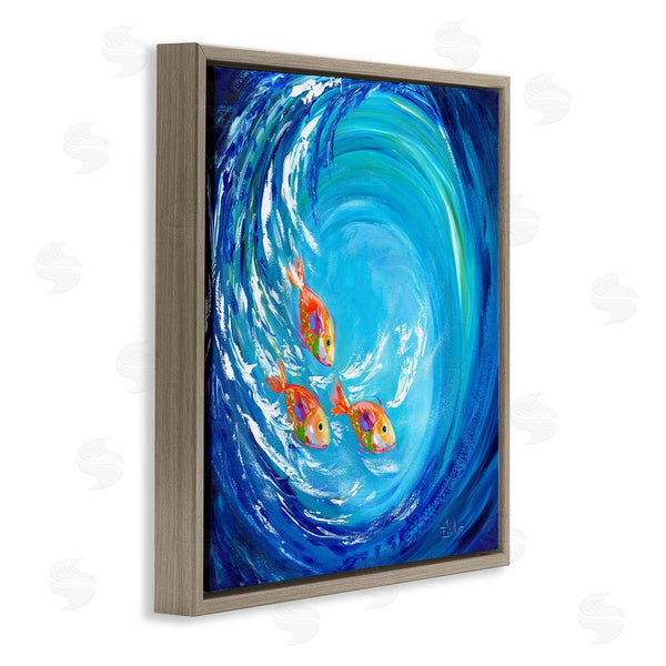 Stupell Industries Estelle Grengs | Into The Blue Fish Wall Art