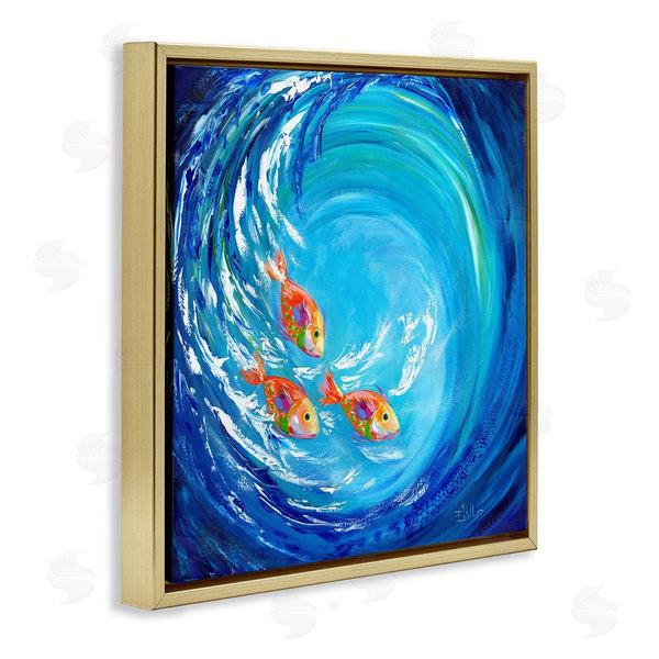 Stupell Industries Estelle Grengs | Into The Blue Fish Wall Art