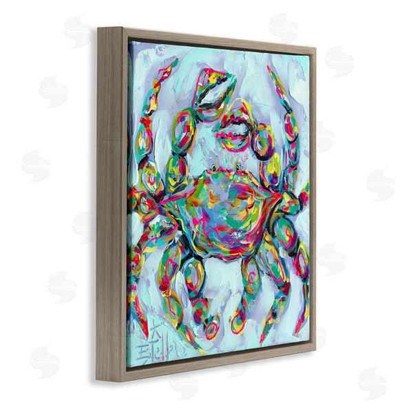 Stupell Industries Estelle Grengs | Modern Crab Portrait