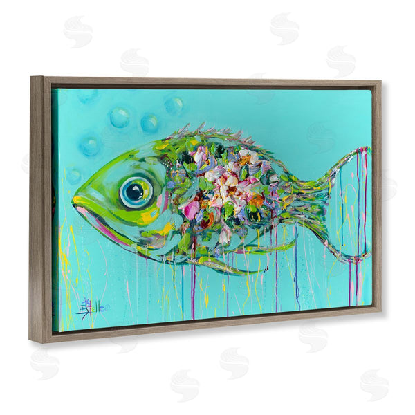 Stupell Industries Estelle Grengs | Painterly Drip Fish