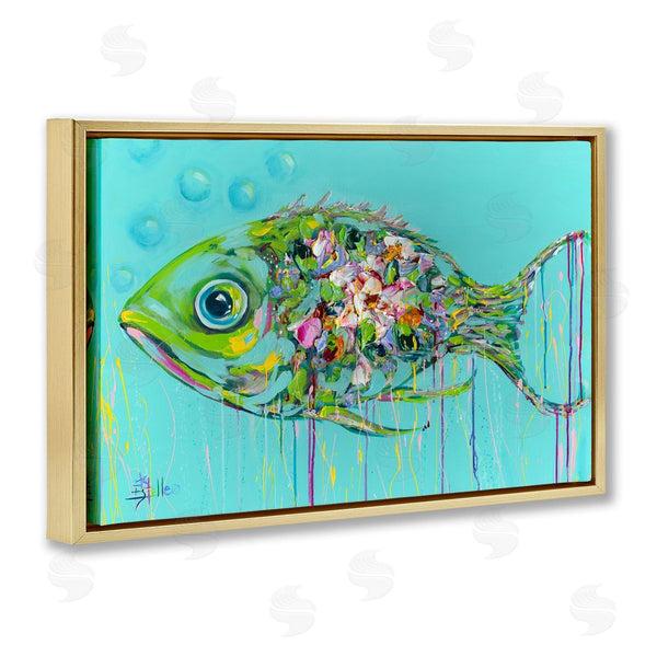 Stupell Industries Estelle Grengs | Painterly Drip Fish