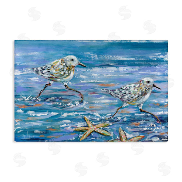 stupell industries Estelle Grengs | Running Sea Sandpipers