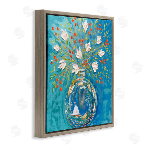 Stupell Industries Estelle Grengs | Sailing Ship Flower Vase Wall Art
