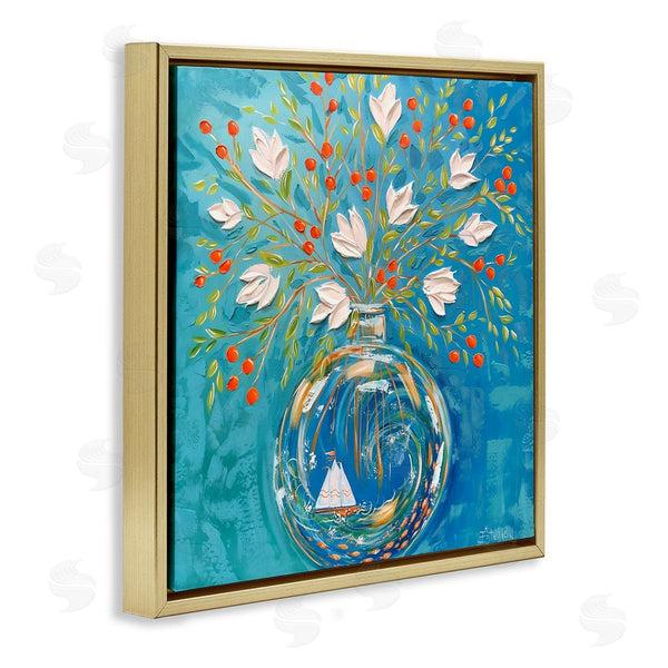 Stupell Industries Estelle Grengs | Sailing Ship Flower Vase Wall Art