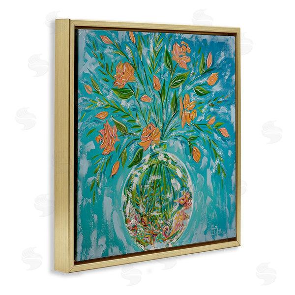 Stupell Industries Estelle Grengs | Seahorse Fish Bowl Bouquet Wall Art