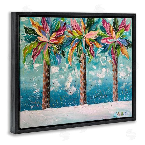 Stupell Industries Estelle Grengs | Vivid Hue Palm Trees