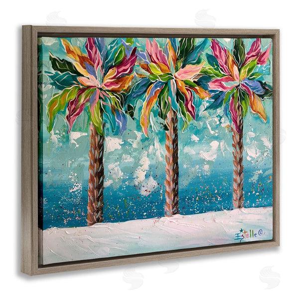 Stupell Industries Estelle Grengs | Vivid Hue Palm Trees