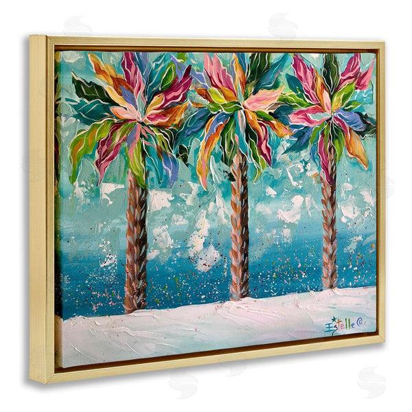 Stupell Industries Estelle Grengs | Vivid Hue Palm Trees