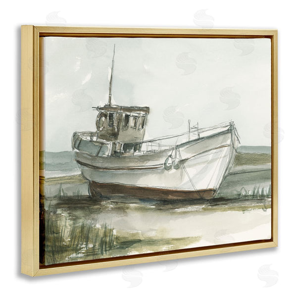 Stupell Industries Ethan Harper | Abandoned Fishing Boat