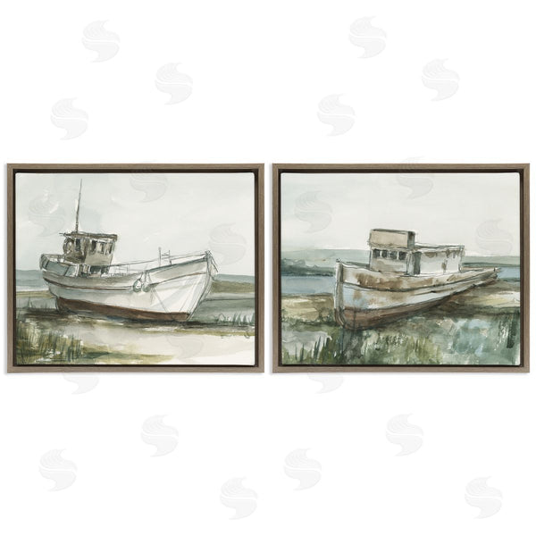 Stupell Industries Ethan Harper | Abandoned Fishing Boats