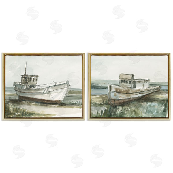 Stupell Industries Ethan Harper | Abandoned Fishing Boats
