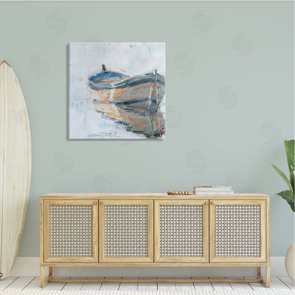 Stupell Industries Ethan Harper | Abandoned Paddling Watercraft Quiet Icy Ocean Wall Art