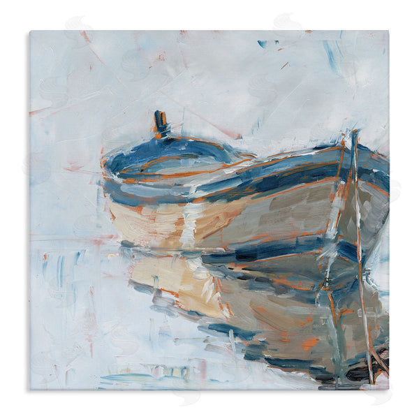 stupell industries Ethan Harper | Abandoned Paddling Watercraft Quiet Icy Ocean Wall Art