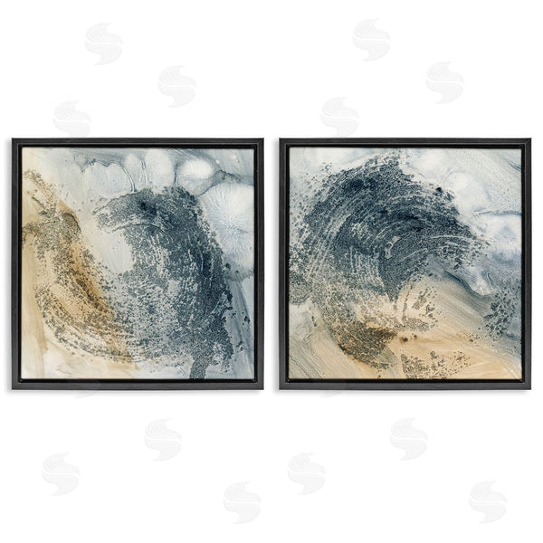 Stupell Industries Ethan Harper | Abstract Beige Blue Wave Wall Art