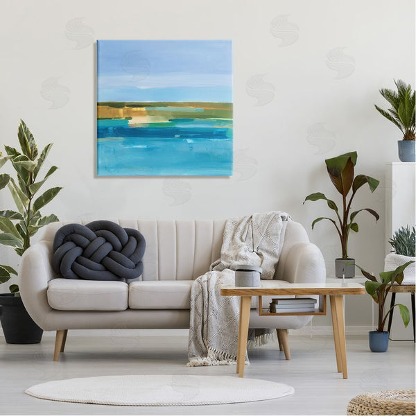 Stupell Industries Ethan Harper | Abstract Blue Water Wall Art
