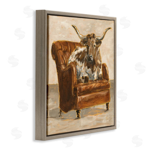 Stupell Industries Ethan Harper | Abstract Bull Livingroom Chair