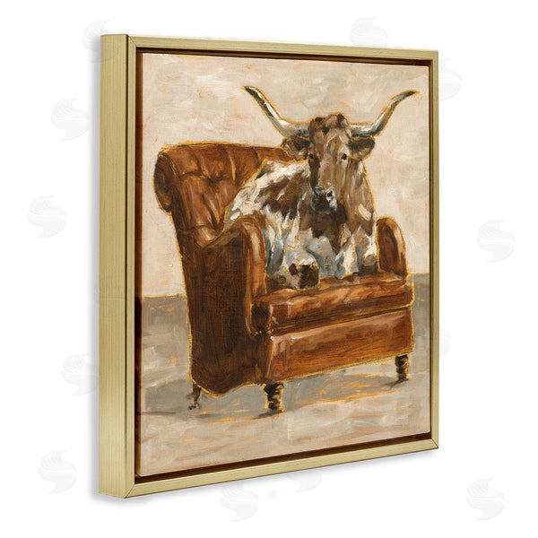 Stupell Industries Ethan Harper | Abstract Bull Livingroom Chair