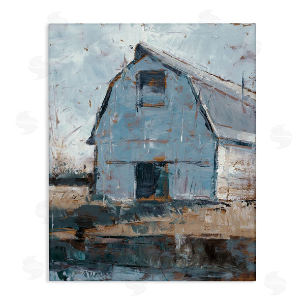 stupell industries Ethan Harper | Abstract Distressed White Barn
