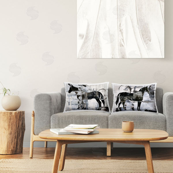 stupell industries Ethan Harper | Abstract Horse Silhouette Circles