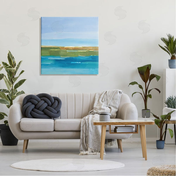 Stupell Industries Ethan Harper | Abstract Lake Scenery Wall Art