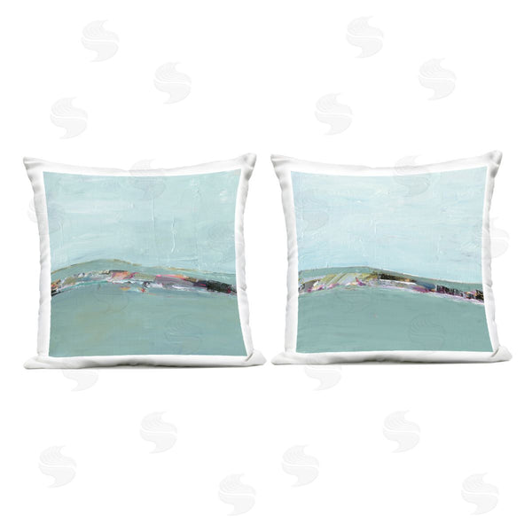 Stupell Industries Ethan Harper | Abstract Sea Distant Cliffs Printed Throw Pillow Set