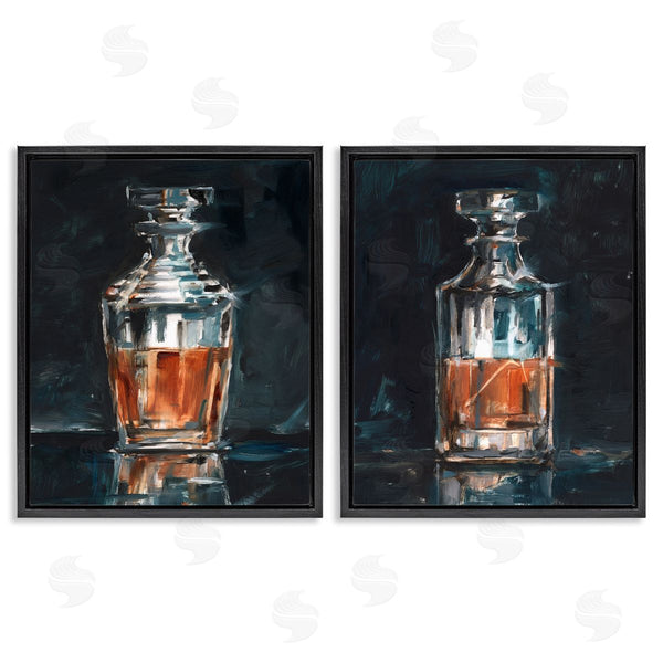 Stupell Industries Ethan Harper | Abstract Whiskey Decanters Wall Art