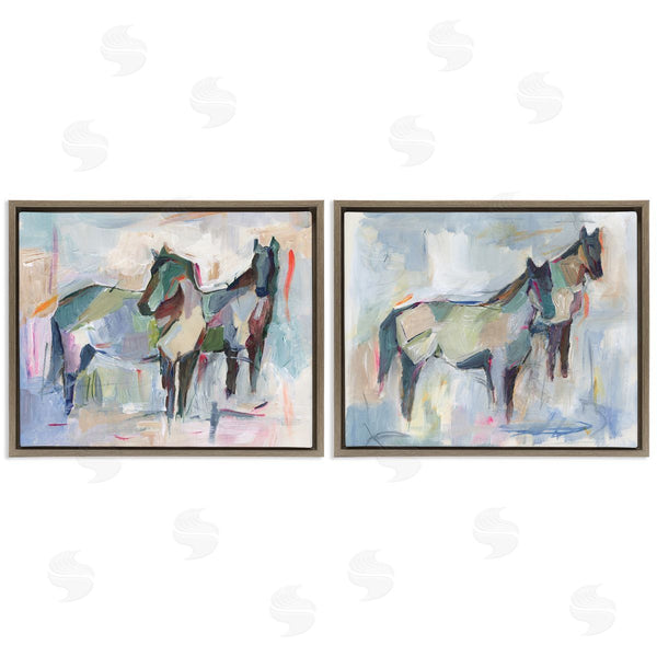 Stupell Industries Ethan Harper | Ambiguous Horse Visages