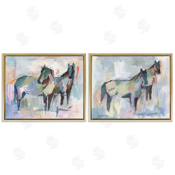 Stupell Industries Ethan Harper | Ambiguous Horse Visages