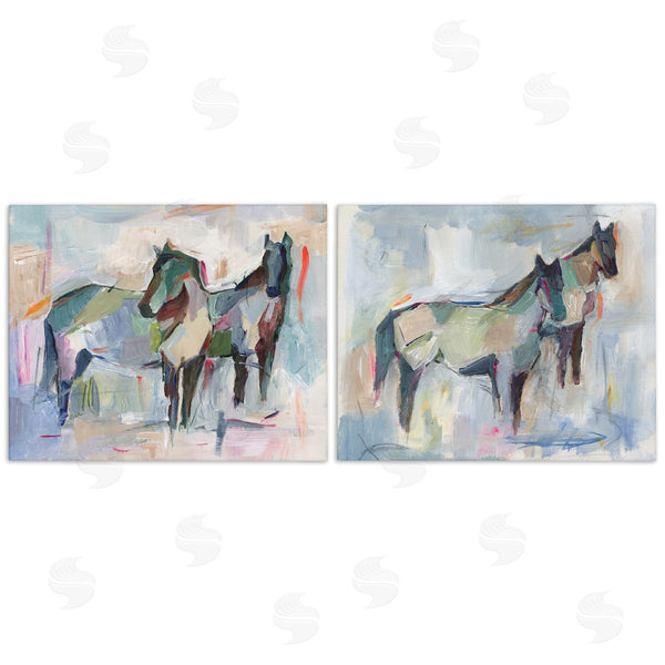 stupell industries Ethan Harper | Ambiguous Horse Visages