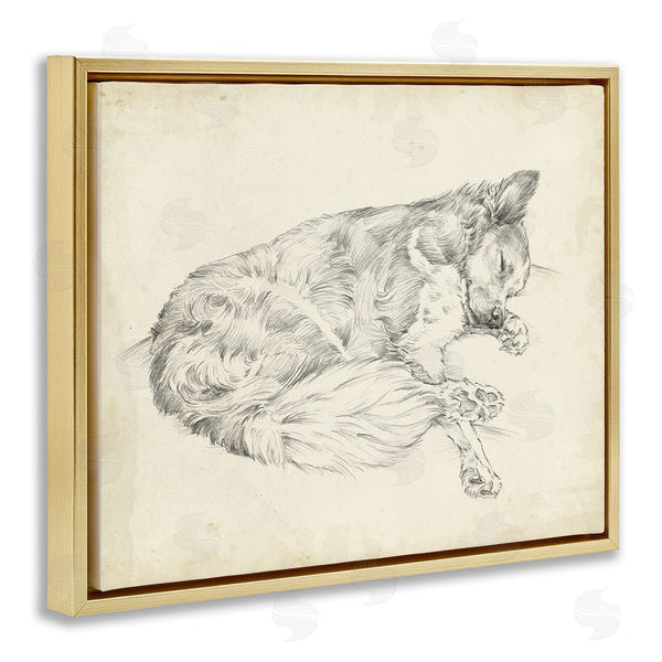Stupell Industries Ethan Harper | Antique Dog Drawing