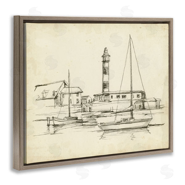 Stupell Industries Ethan Harper | Antique Lighthouse Study