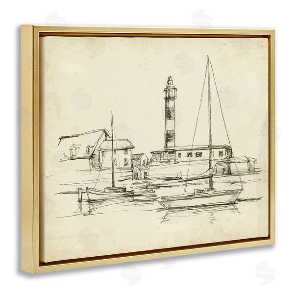Stupell Industries Ethan Harper | Antique Lighthouse Study