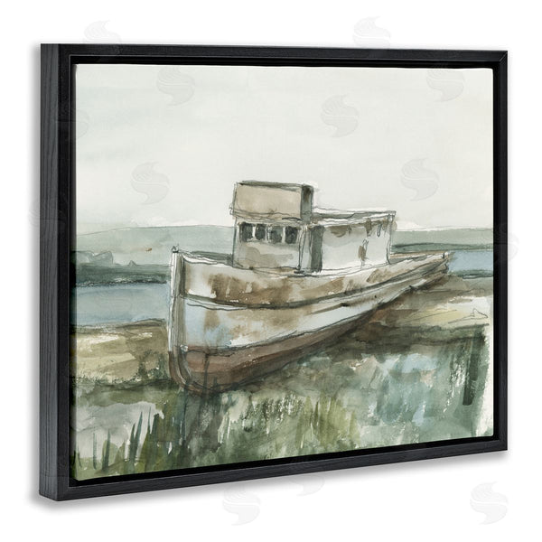 Stupell Industries Ethan Harper | Beached Fishing Boat