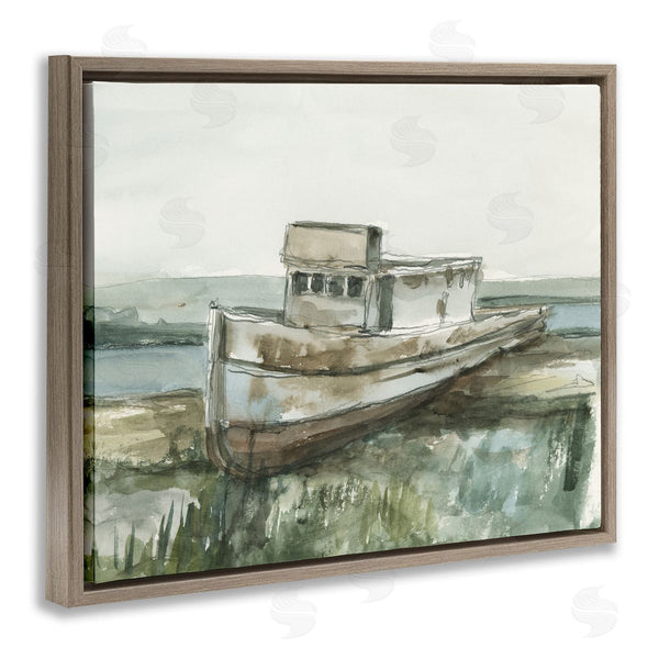 Stupell Industries Ethan Harper | Beached Fishing Boat