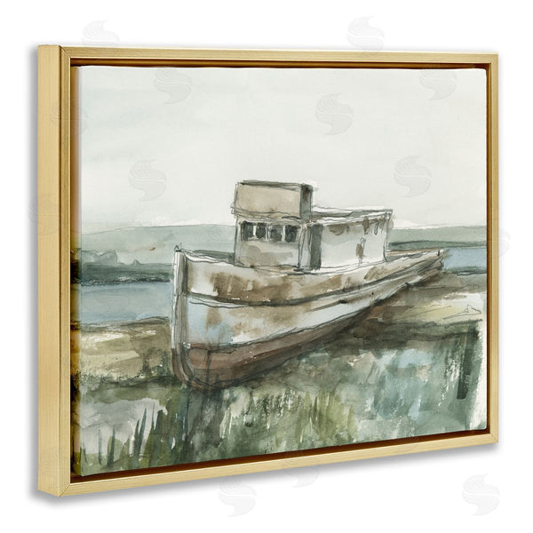 Stupell Industries Ethan Harper | Beached Fishing Boat