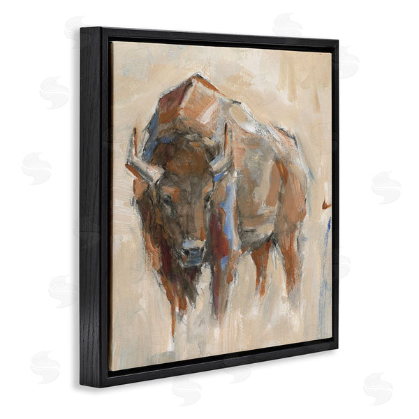Stupell Industries Ethan Harper | Bison Portrait Country Wildlife Painting Wall Art