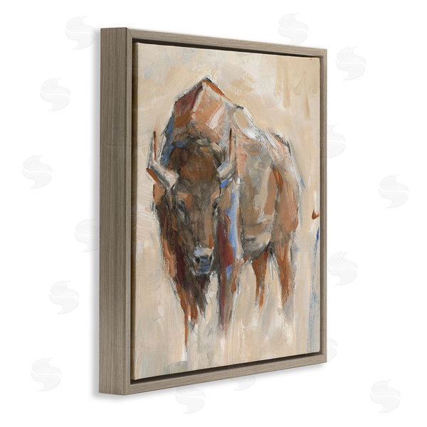 Stupell Industries Ethan Harper | Bison Portrait Country Wildlife Painting Wall Art