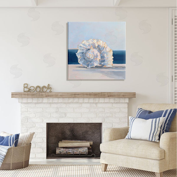 Stupell Industries Ethan Harper | Blue Seashell Painting Wall Art