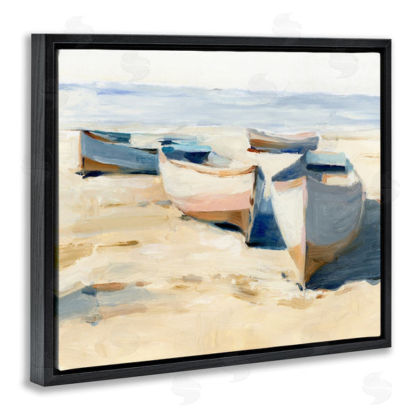Stupell Industries Ethan Harper | Boats On Beach Painting
