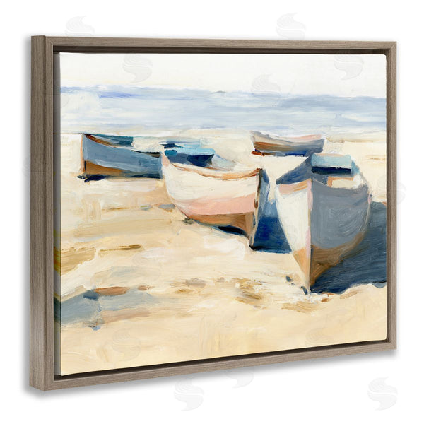 Stupell Industries Ethan Harper | Boats On Beach Painting