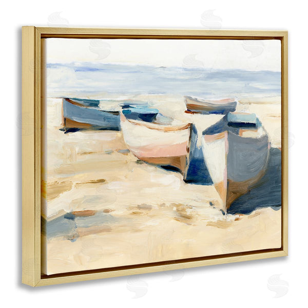 Stupell Industries Ethan Harper | Boats On Beach Painting
