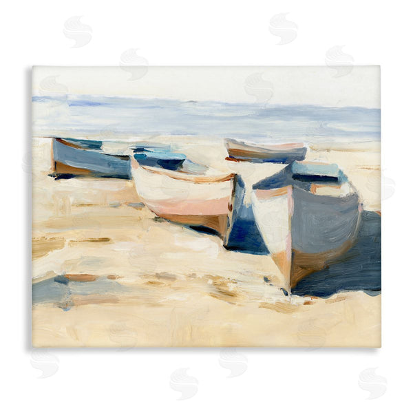 stupell industries Ethan Harper | Boats on Beach Painting
