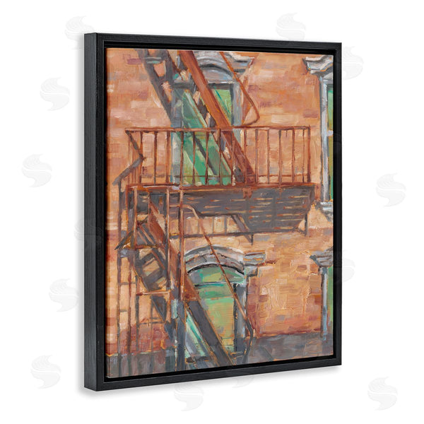 Stupell Industries Ethan Harper | Brick Building Fire Escape