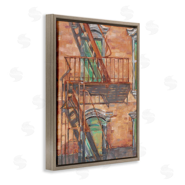 Stupell Industries Ethan Harper | Brick Building Fire Escape