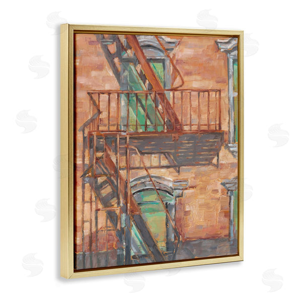 Stupell Industries Ethan Harper | Brick Building Fire Escape