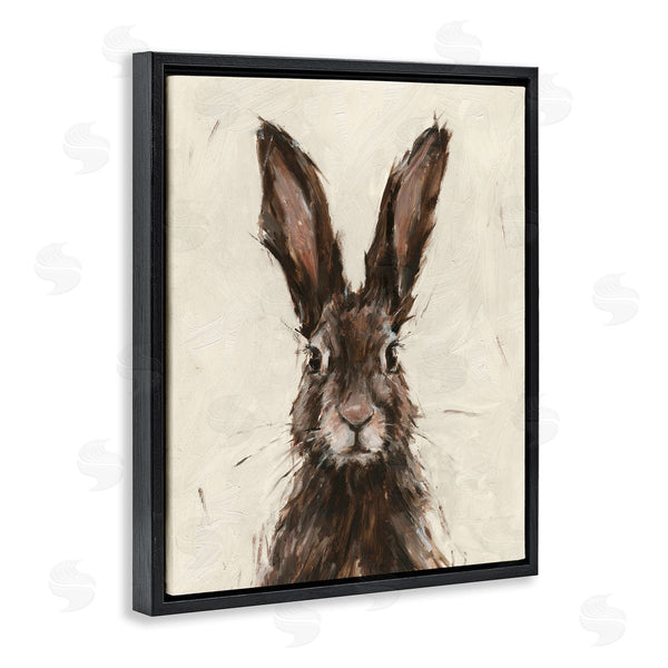 Stupell Industries Ethan Harper | Brown European Rabbit Hare Portrait