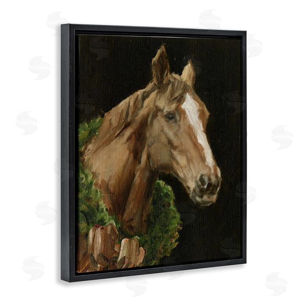 Stupell Industries Ethan Harper | Brown Horse With Seasonal Wreath